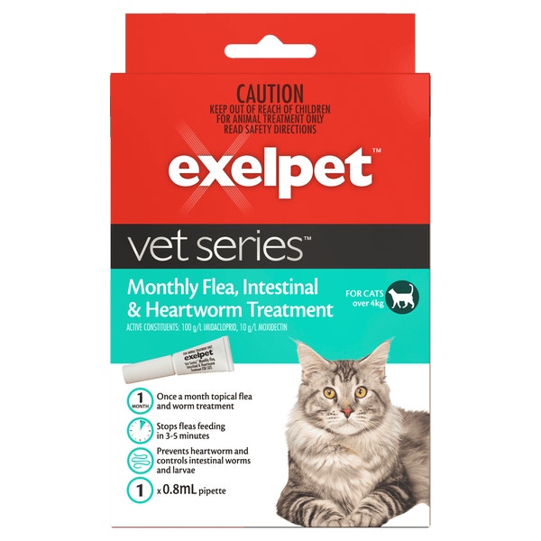 Exelpet™ Vet Series™ Monthly Flea, Intestinal & Heartworm Treatment for ... - Using Insect Growth Regulator For Cat Flea Treatment On Puppies